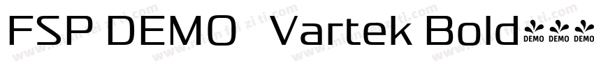 FSP DEMO   Vartek Bold字体转换